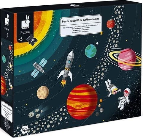 Janod Puzzle UkĂĂĂad sĂĂĂoneczny 100 el