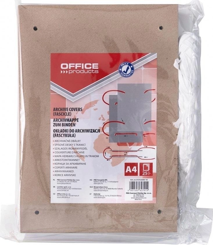 Fascicle A4 220x320mm brown 25 pcs