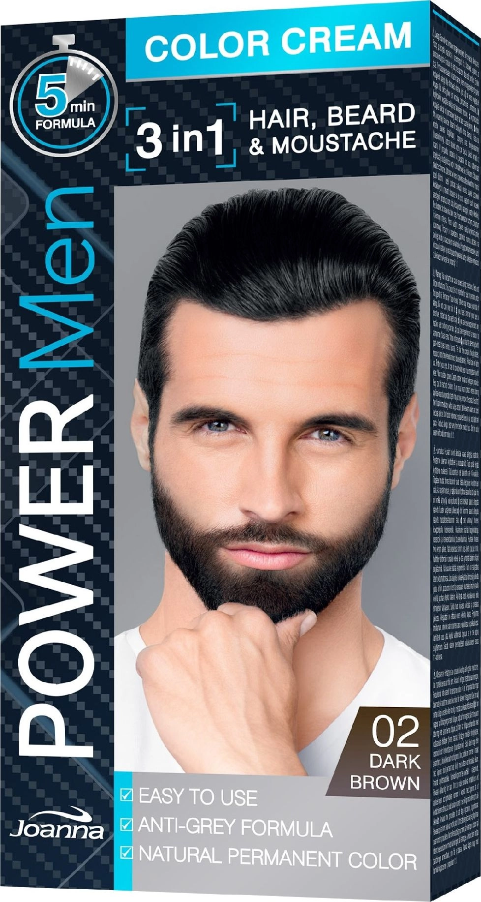 JOANNA_Power Men Color Cream 3in1 Hair