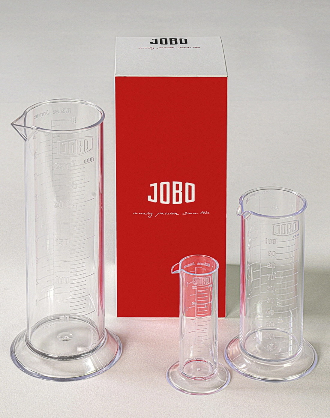 Jobo measuring cup set 25/100/250ml (