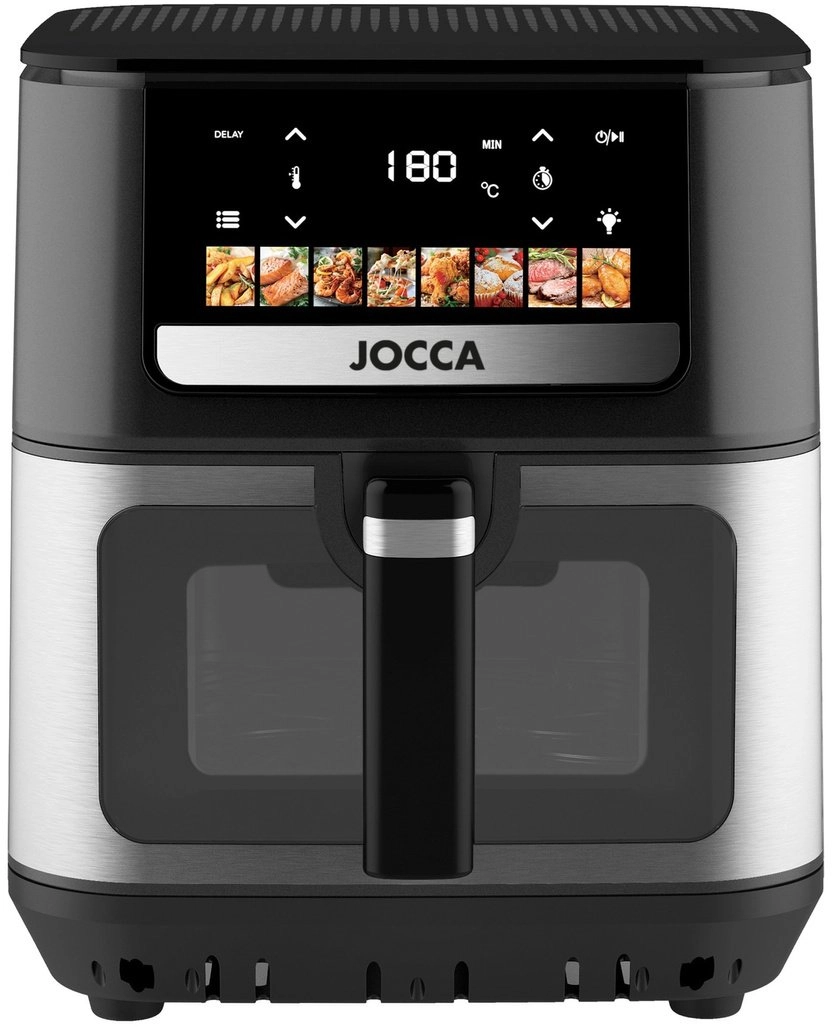 Hot air fryer with double heating