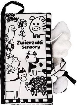 Jolly Baby Książeczka Zwierzaki sensory ogonki