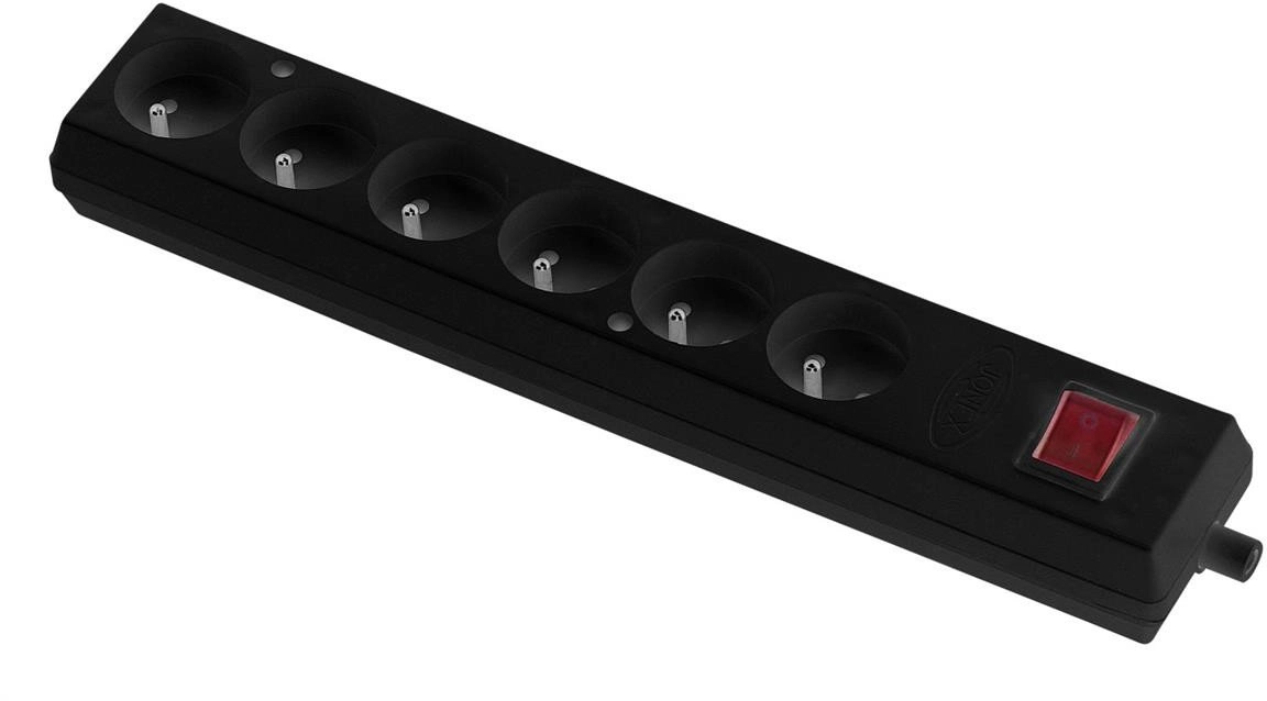 Six-way portable socket 16A 2P+Z 250V