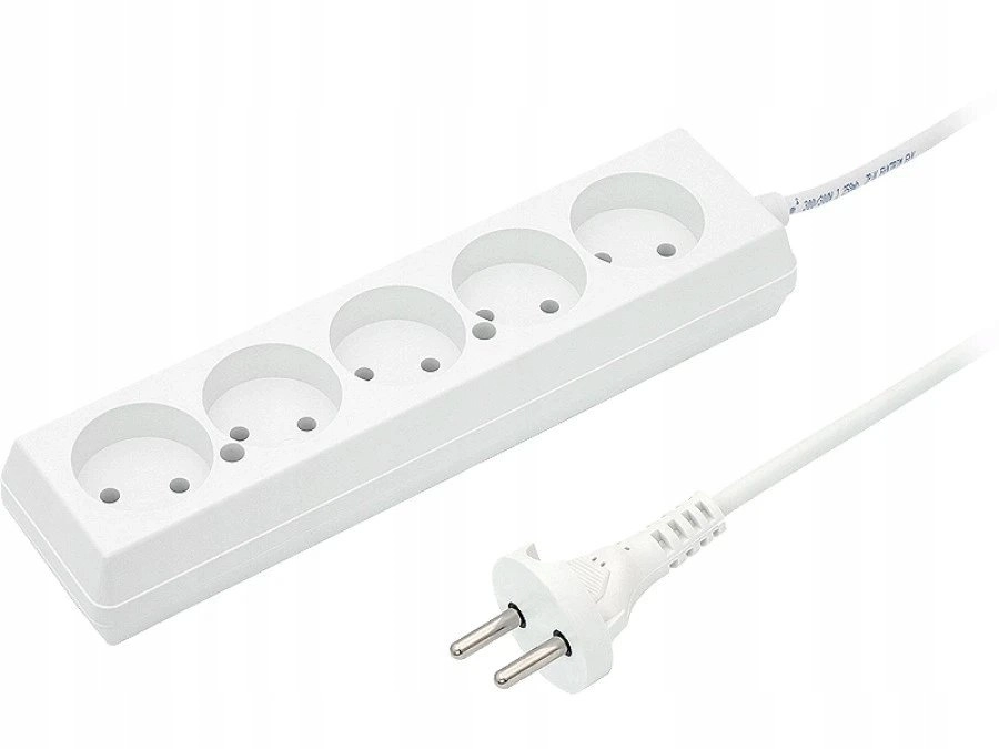 5-socket b/u extension cable 10A 1