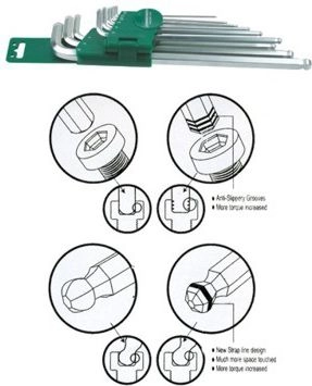 Jonnesway Set of hex Allen keys
