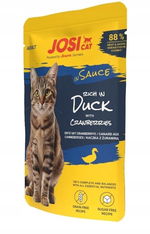 JOSICAT DUCK IN SAUCE CATS 85G