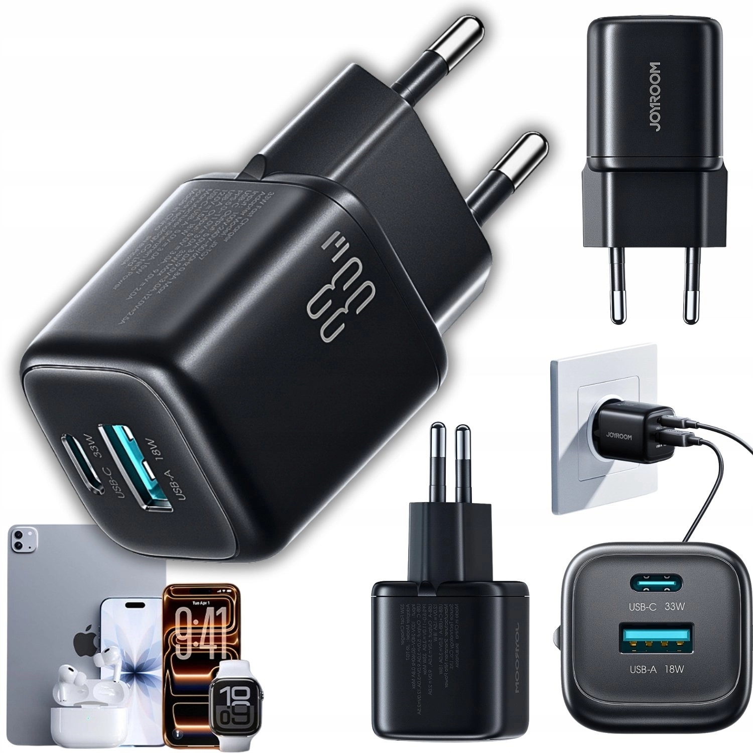 Joyroom JR-TG7 33W USB-A + USB-C