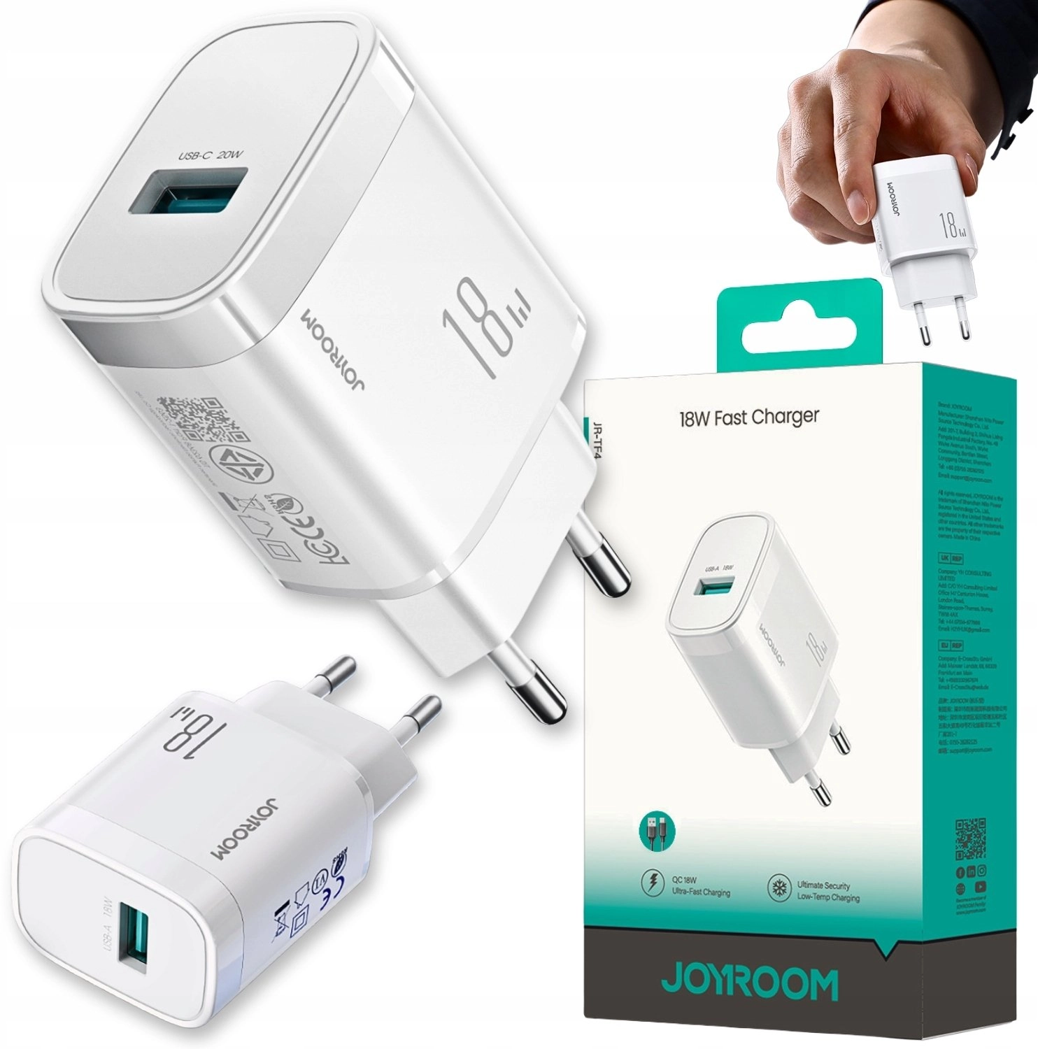 Joyroom JR-TF4 18W USB-A wall charger