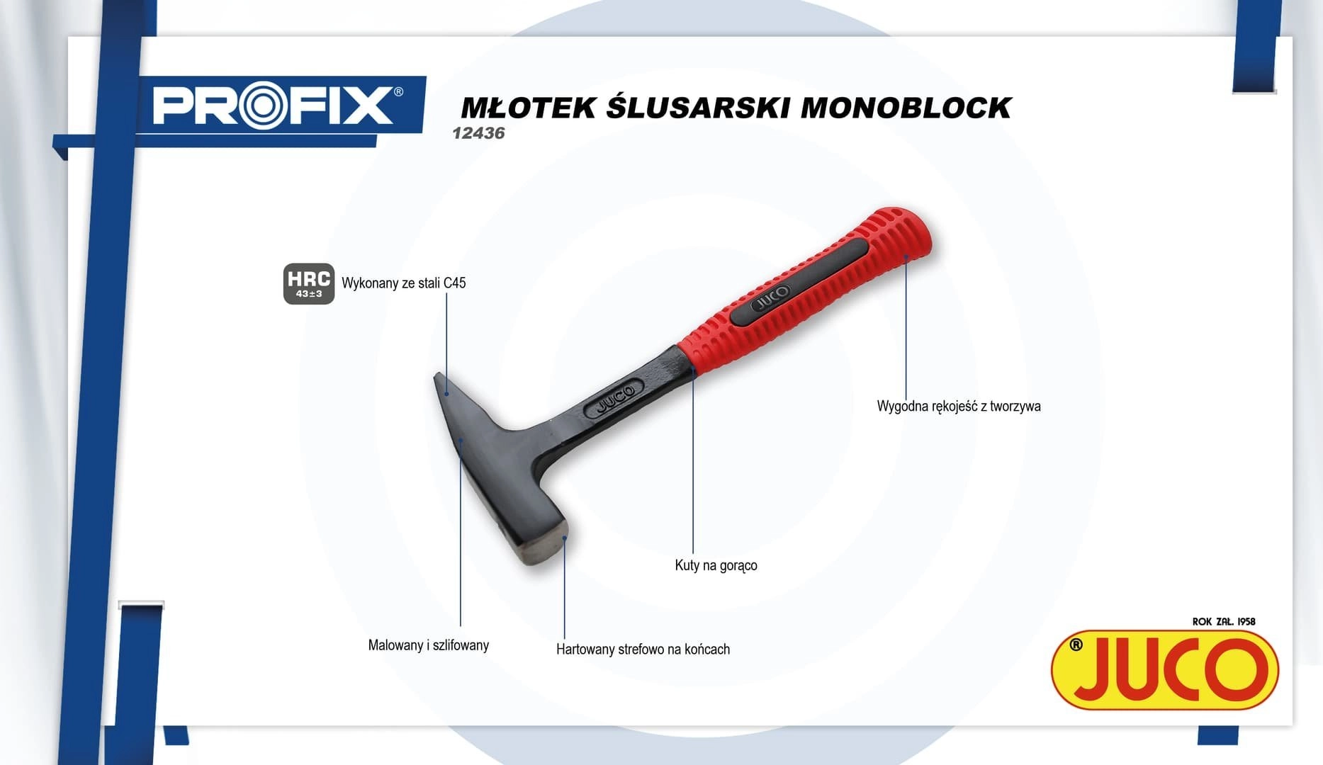 Juco JUCO LOCKSTOCK HAMMER MONOBLOCK 300g