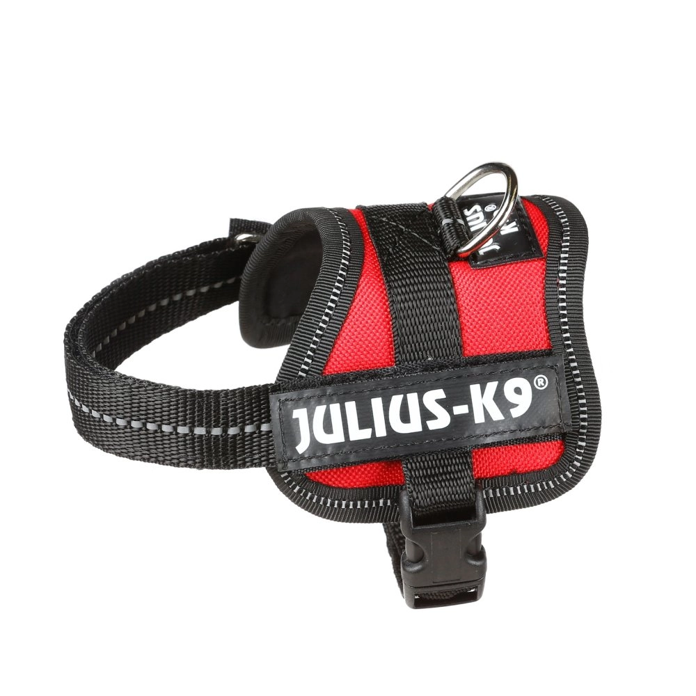 Julius-K9 Powerharness XXXS Black  Red Polyester