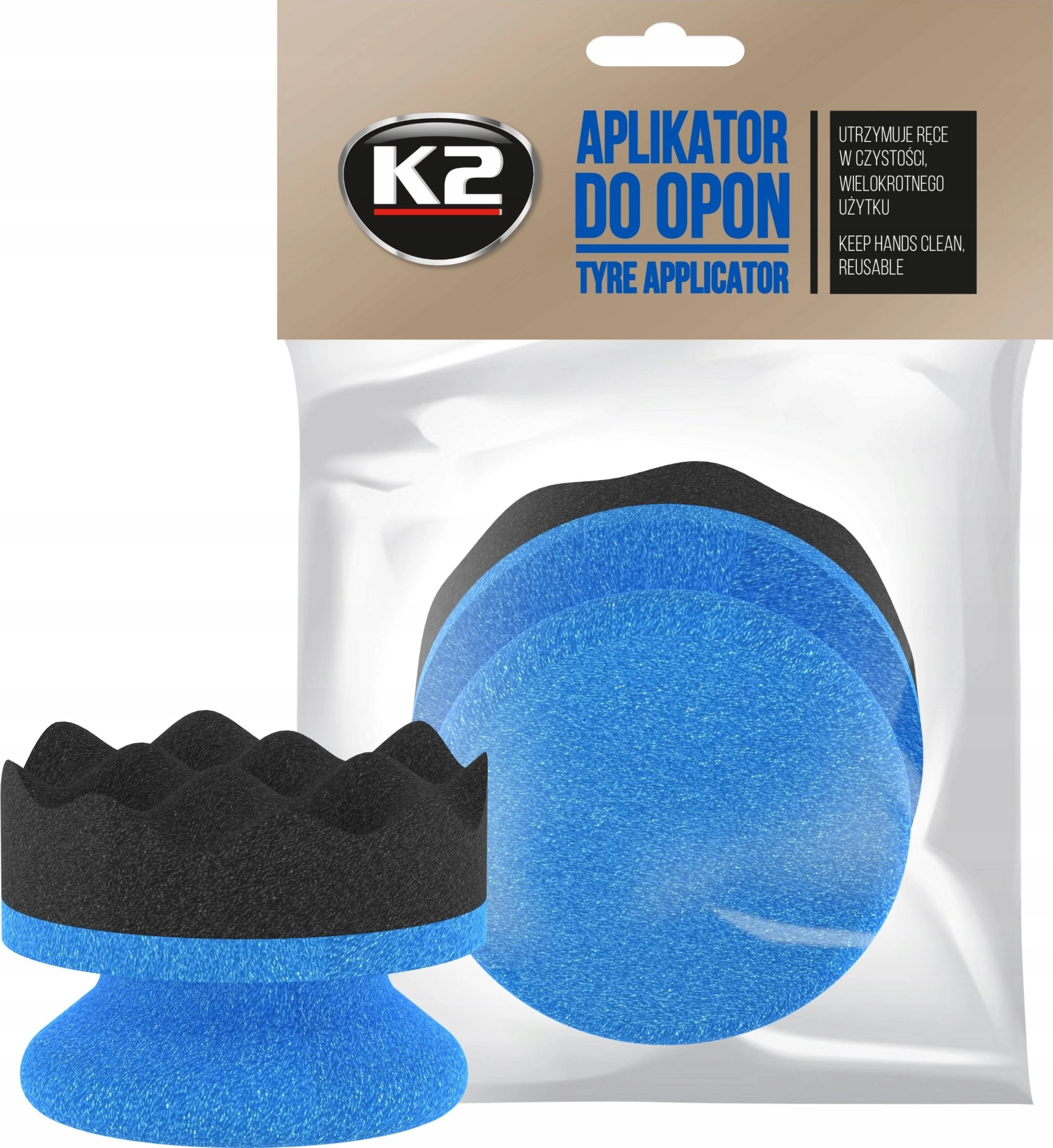 K2 K2 APLIKATOR GĄBKOWY DO OPON