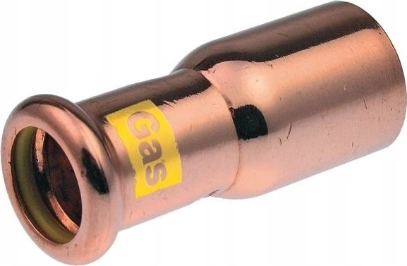 Copper Gas nipple reduction - 22/15