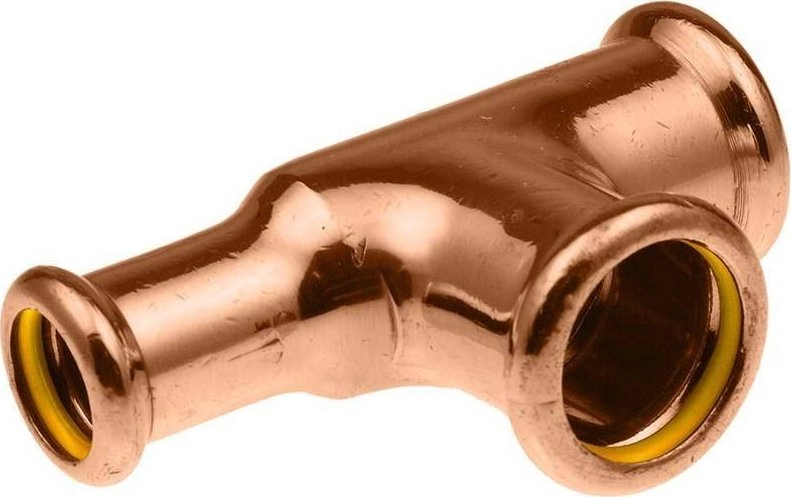 Copper Gas reducing tee - 22/15/22