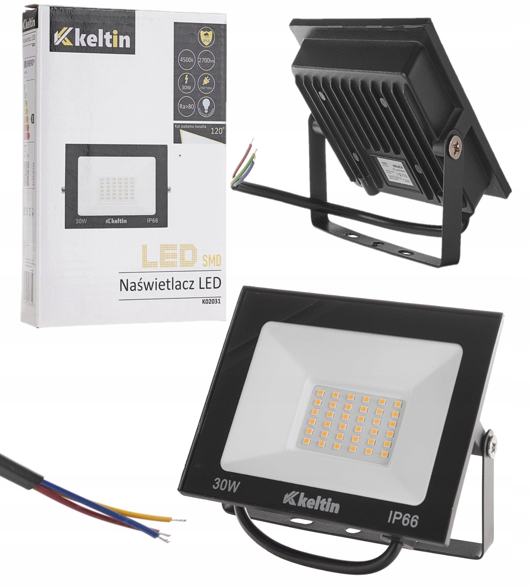 Naświetlacz LED 30W – barwa biała
