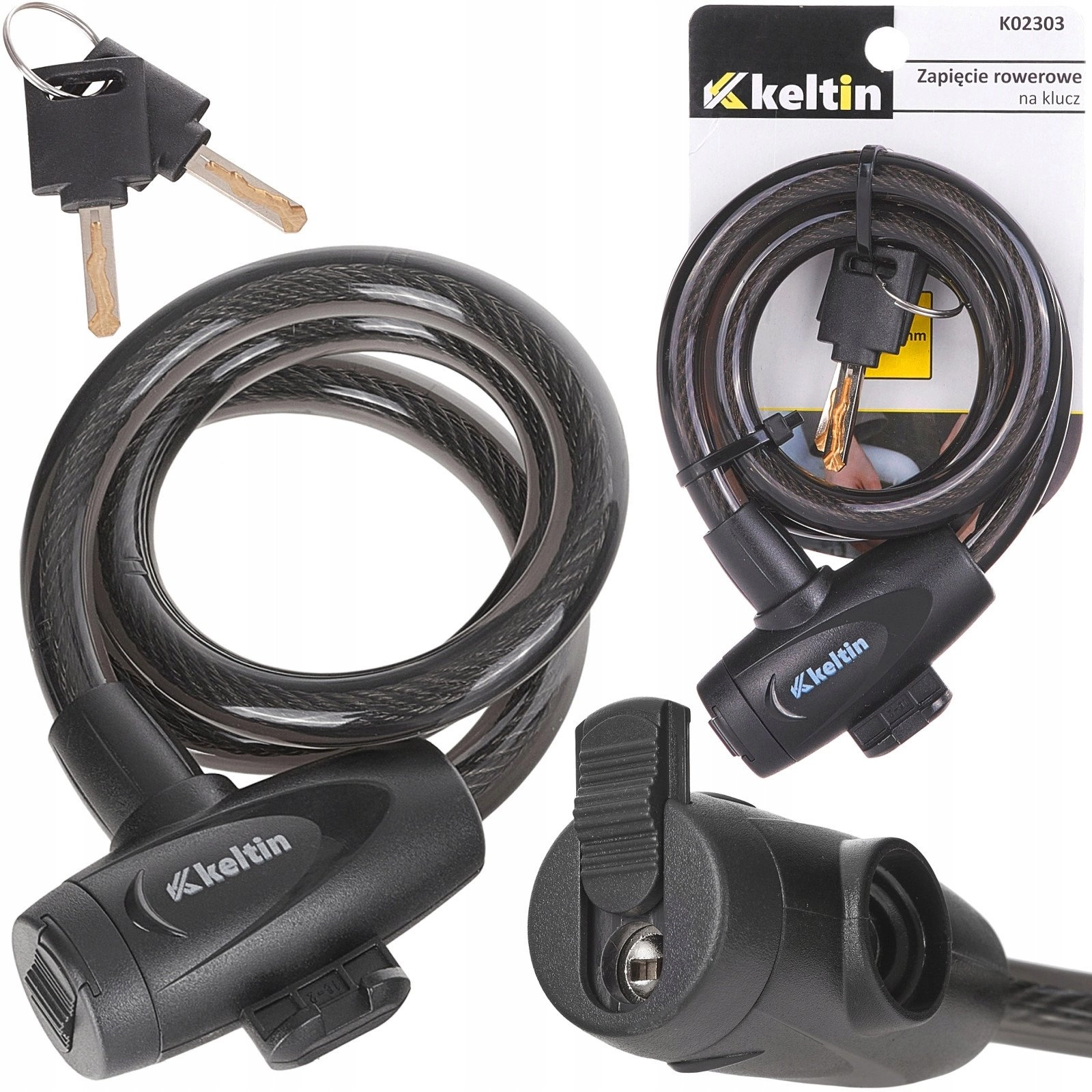 Bicycle lock with key 12x800mm (60)