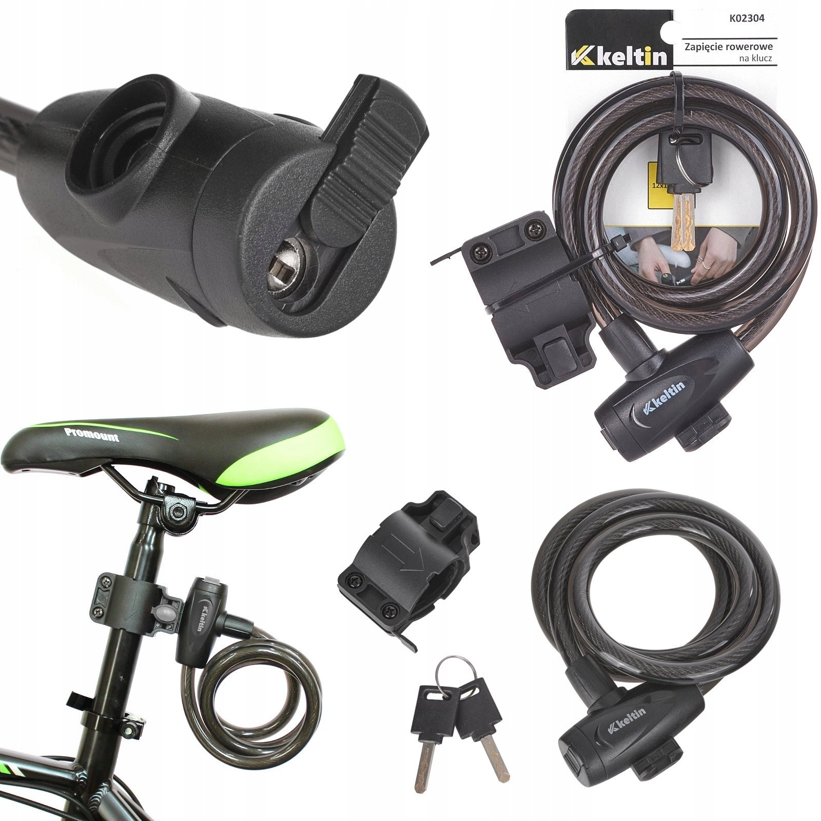 Bicycle lock with key 12x1200mm (60)