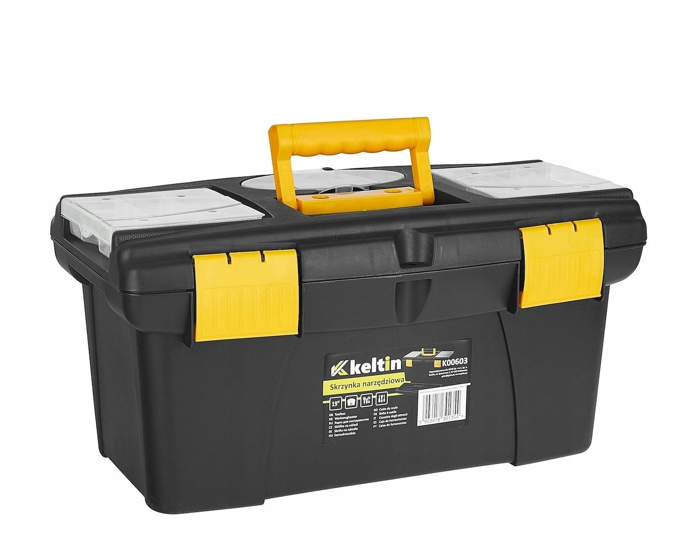 KELTIN Plastic tool box with organizers