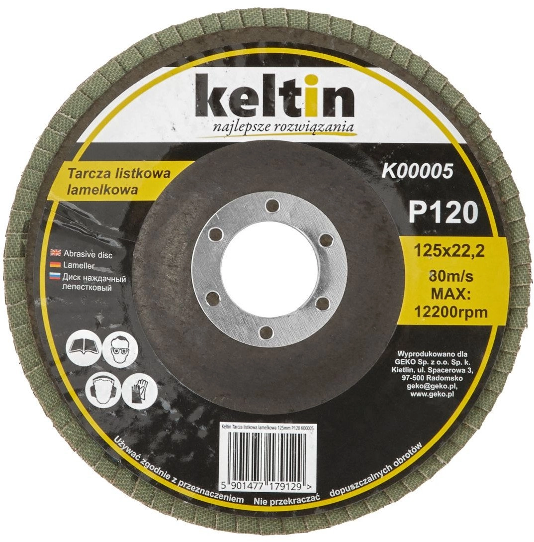 KELTIN Tarcza listkowa lamelkowa 125mm P120