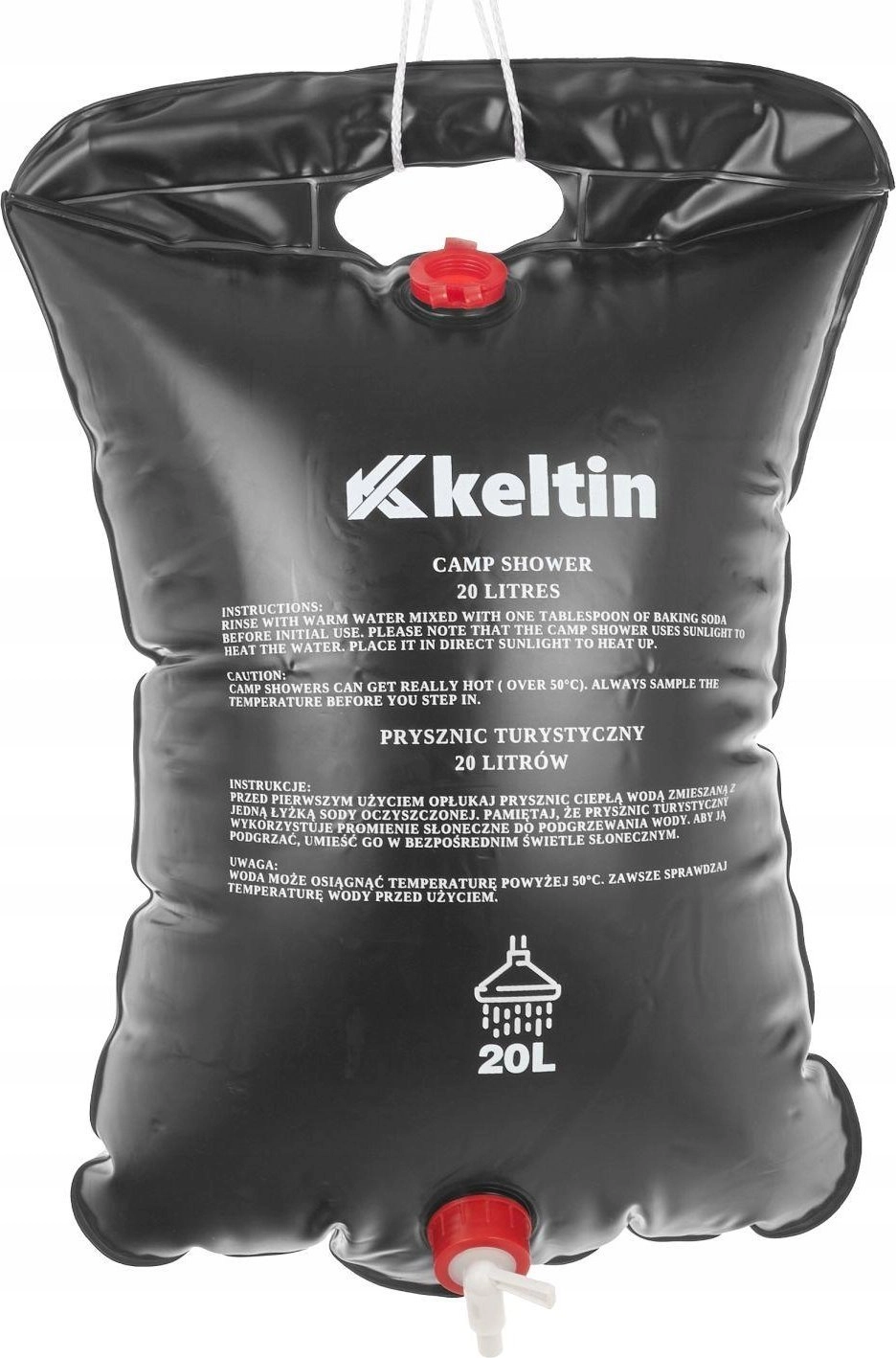KELTIN Prysznic turystyczny 20L (solarny) (50)