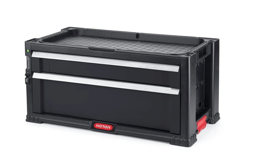 Instrumentu lāde ar 2 atviktnēm Drawers