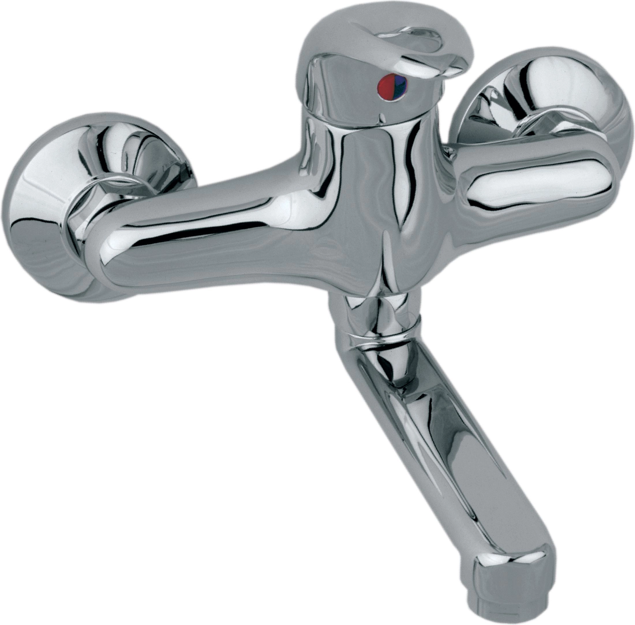 Bateria umywalkowa KFA Jaspis ścienna chrom