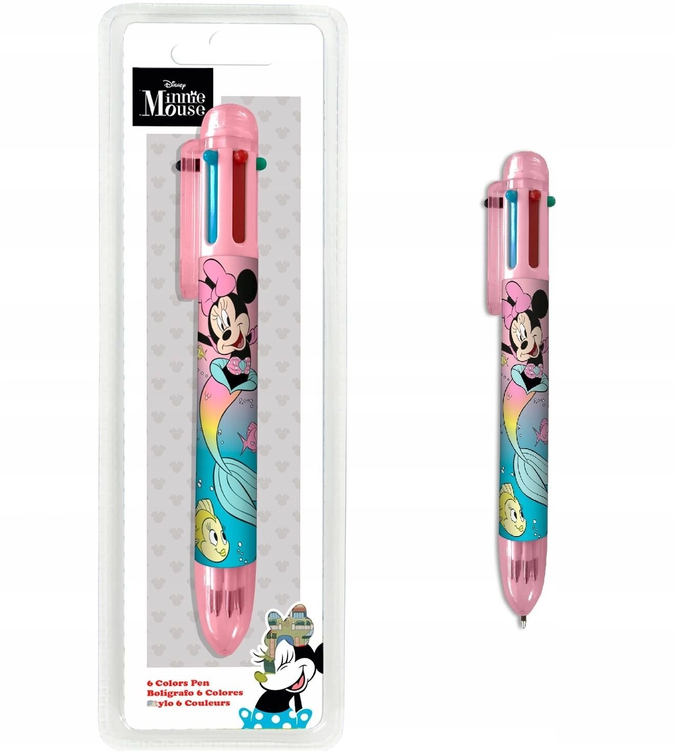 Długopis 6 kolorowy Myszka Minnie. Minnie