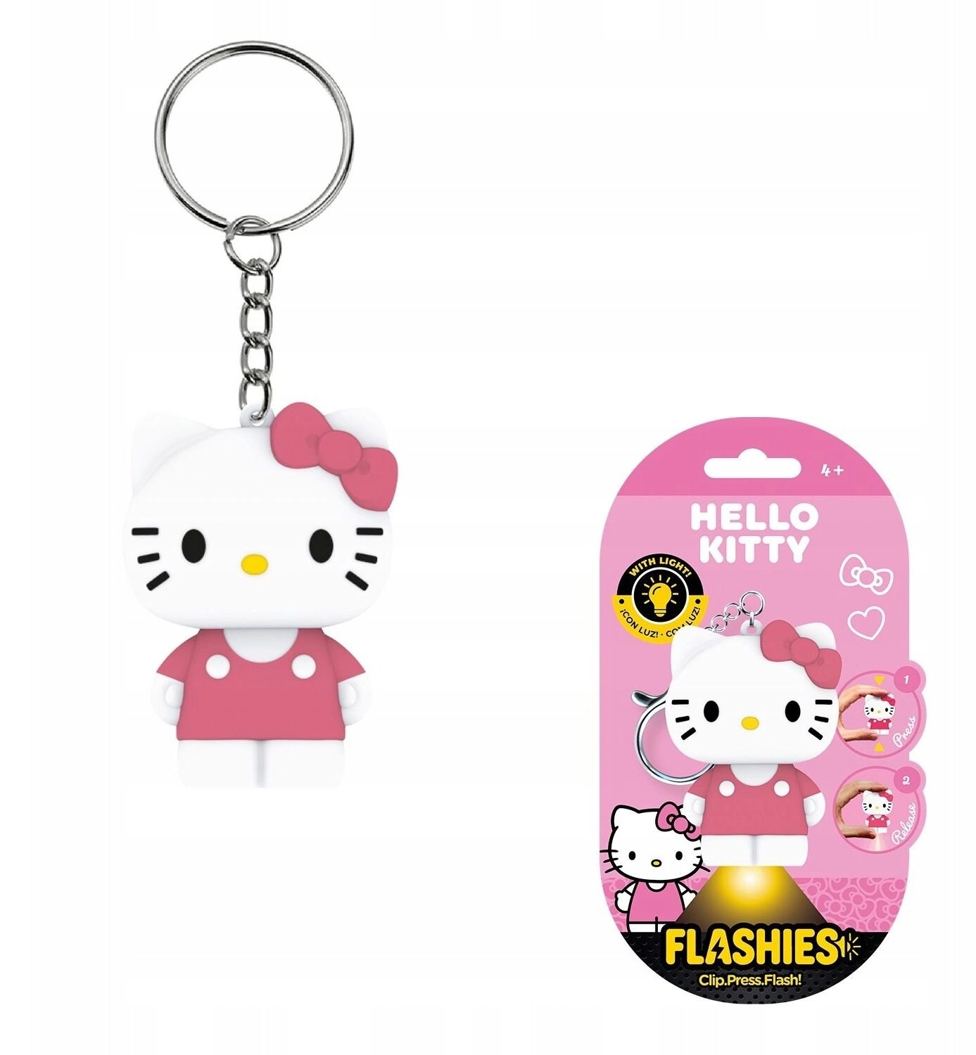 Latarka + Breloczek Brelok Hello Kitty
