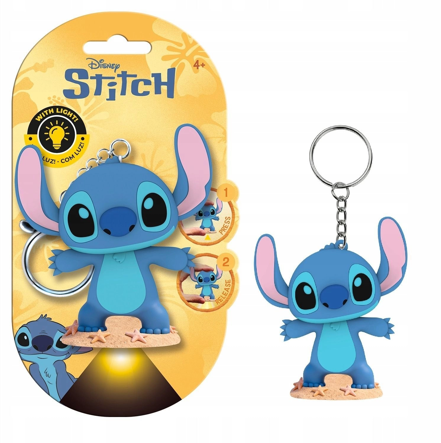 Brelok Latarka Stitch Led Do Kluczy