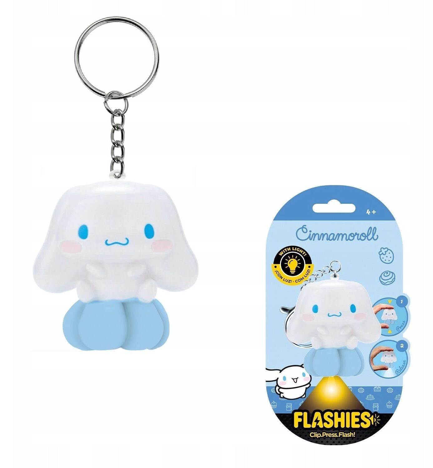 Brelok Latarka Cinnamoroll Led Do Kluczy