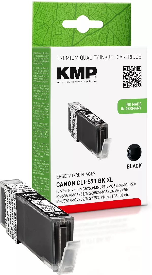 KMP C107BKX ink cartridge Black (