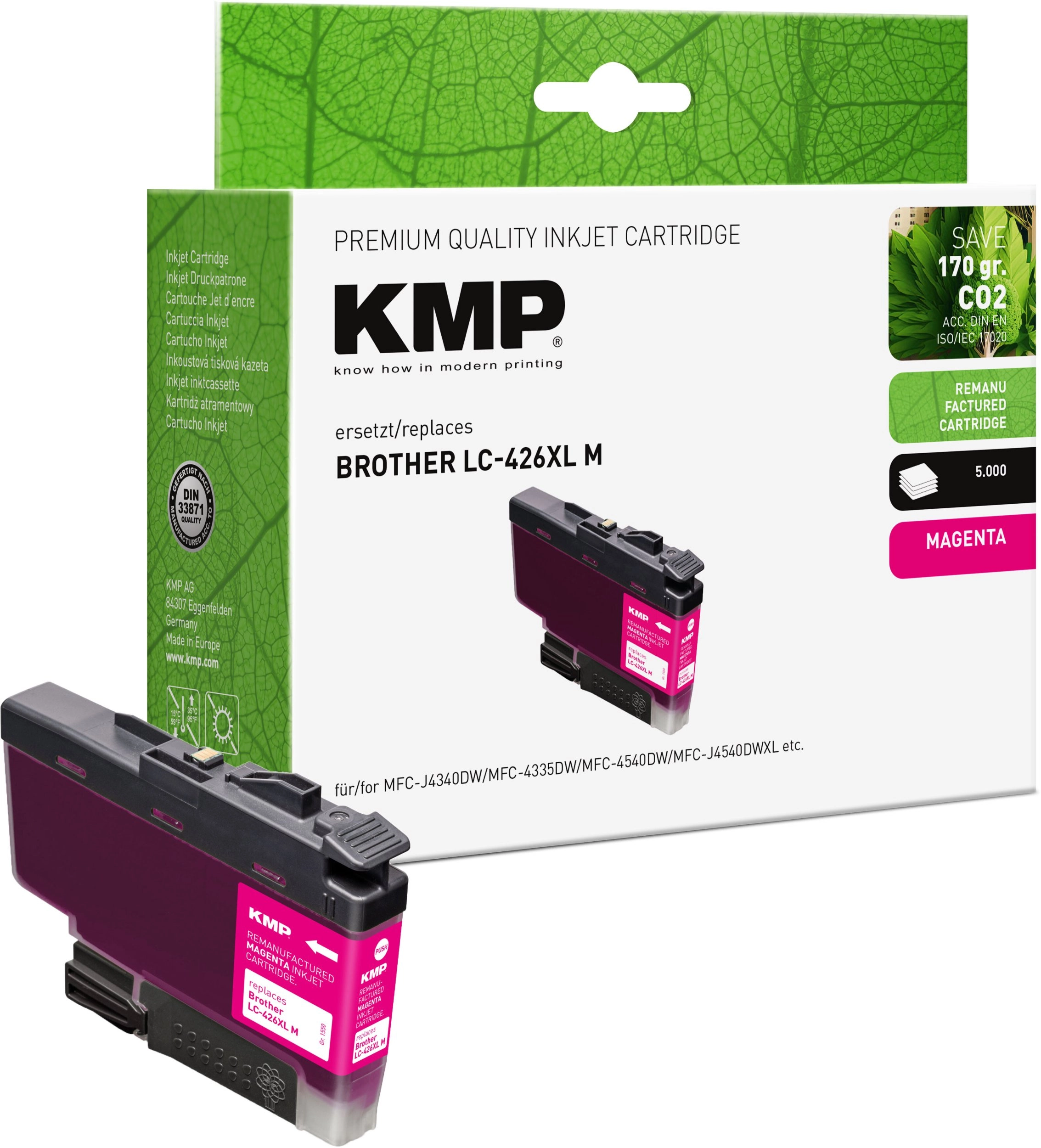 KMP cartridge Brother LC426XLM magenta 5000