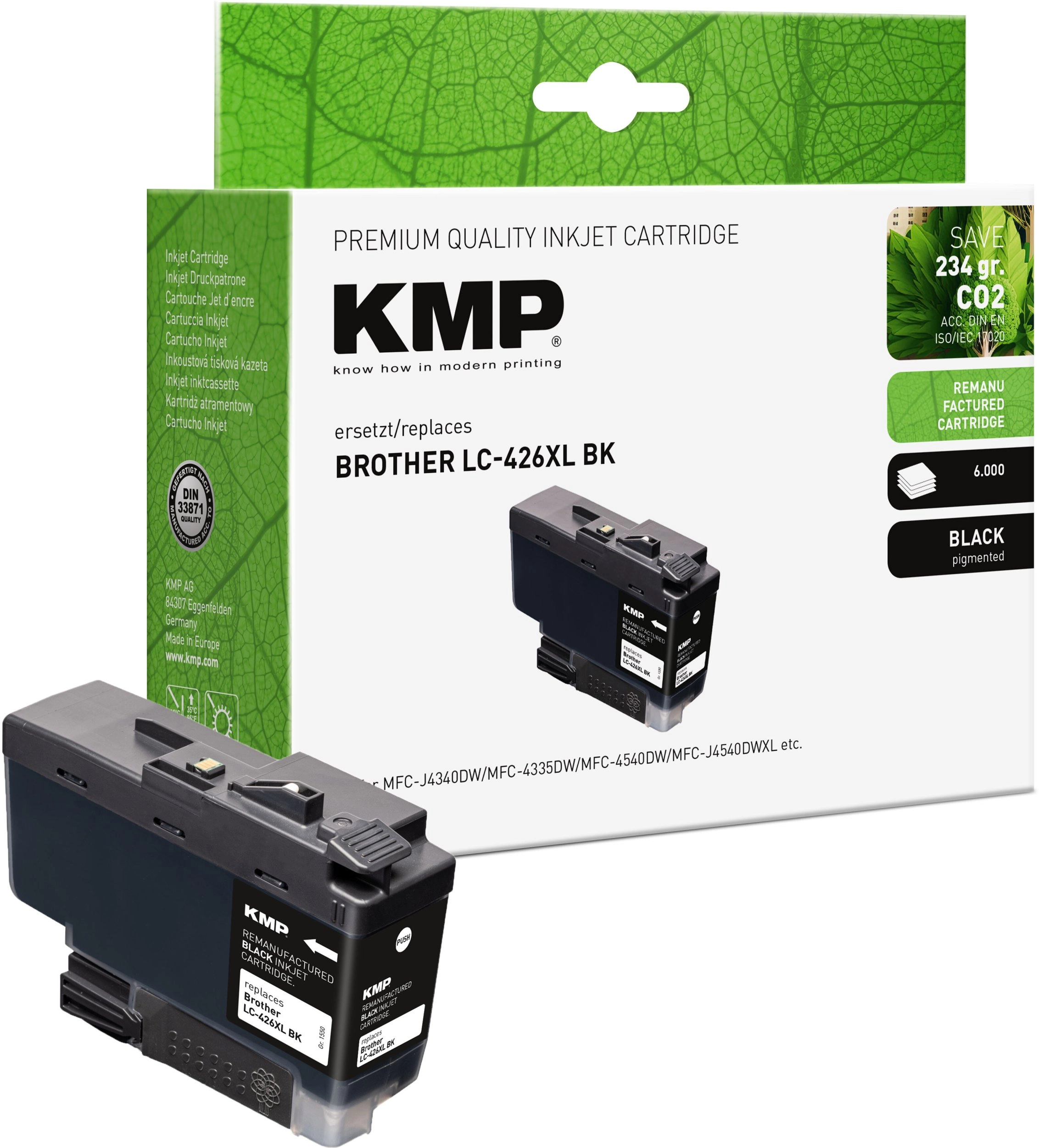 KMP cartridge Brother LC426XLBK black 6000