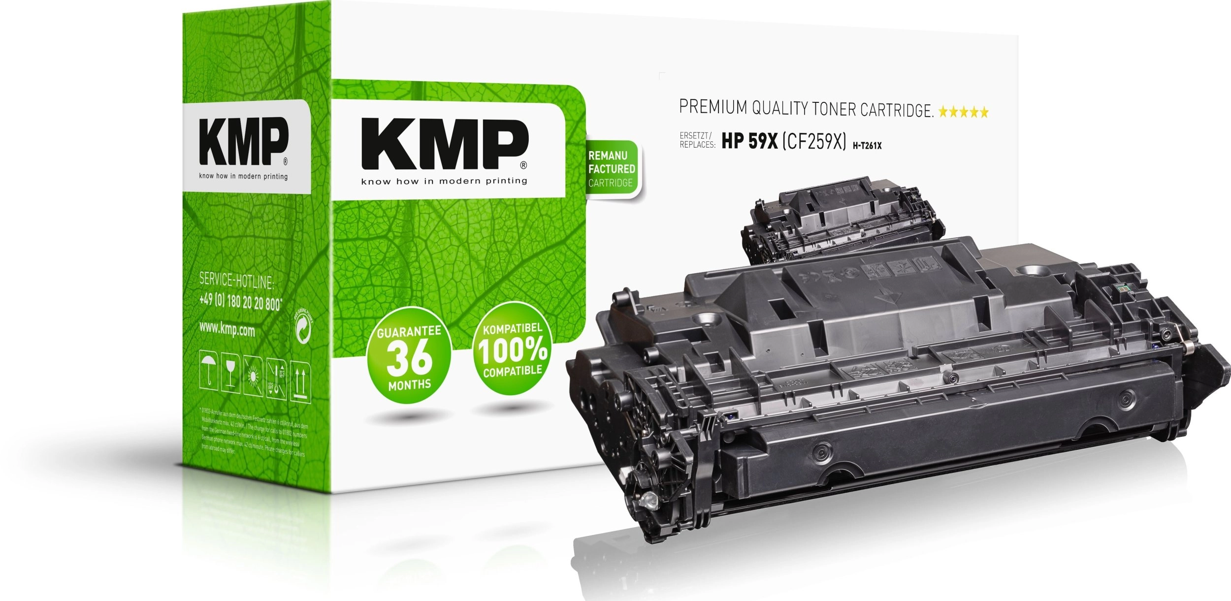 KMP Toner H-T261X black compatible with
