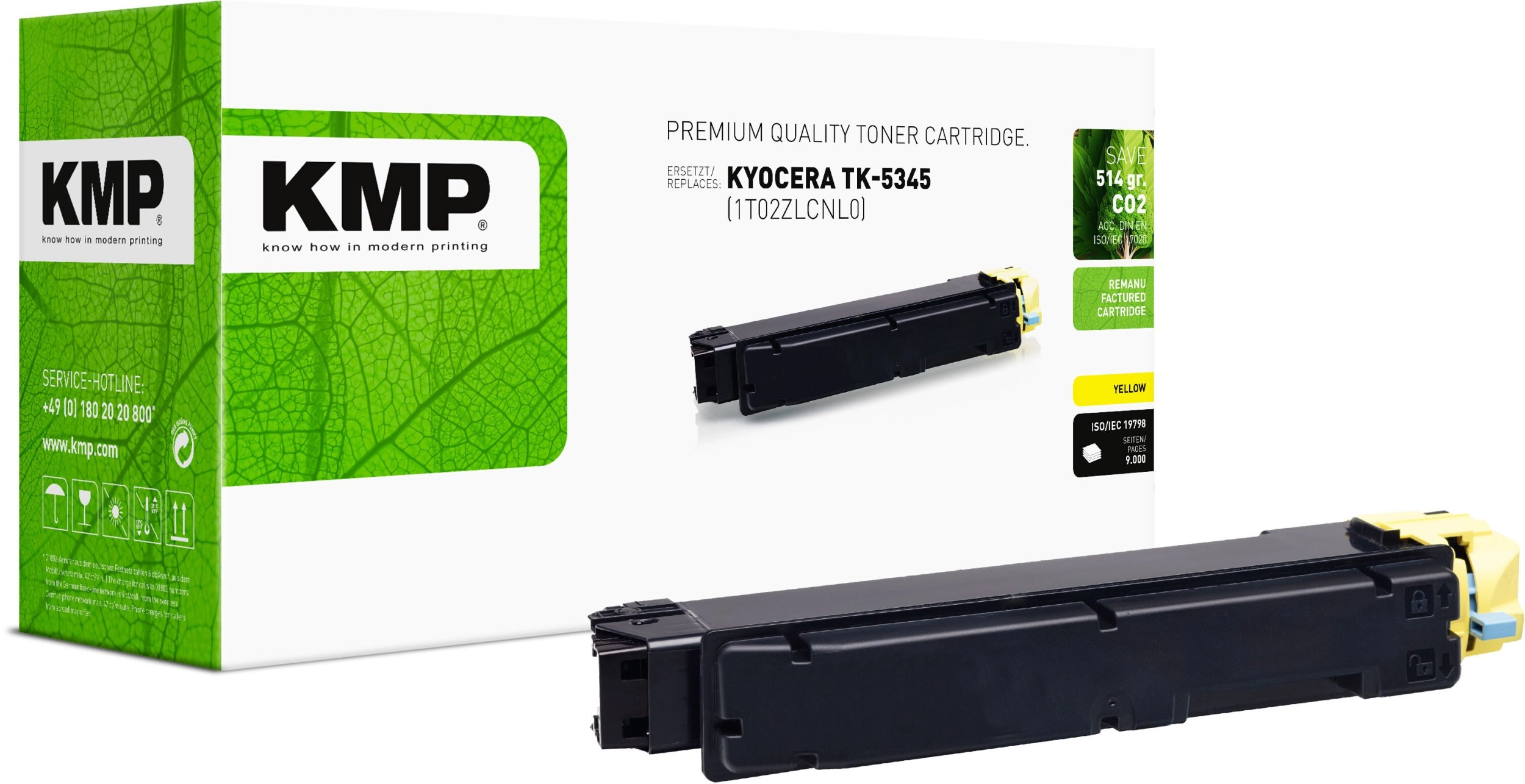 KMP Toner Kyocera TK-5345Y (1T02ZLANL0) yellow