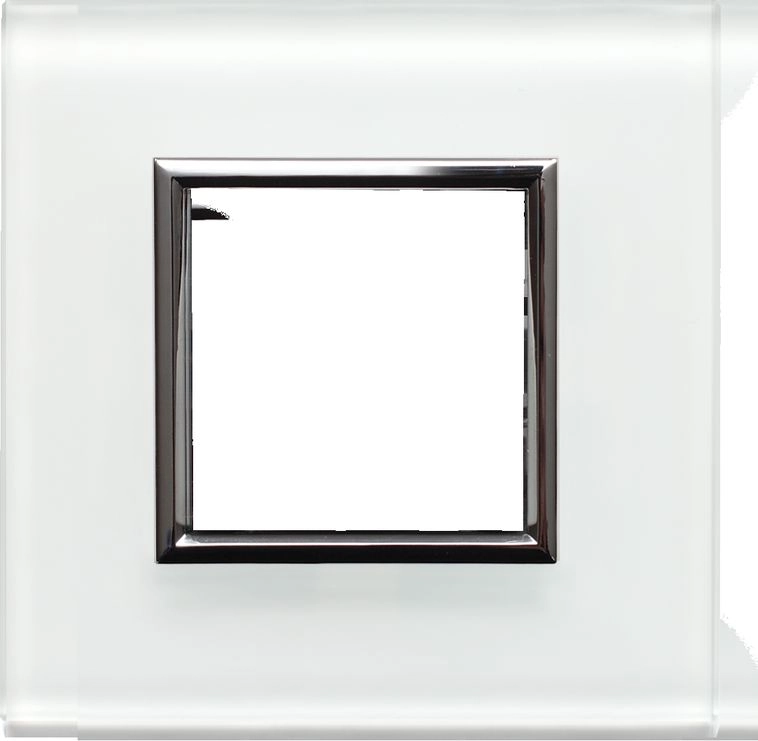 KOS DANTE Single frame  white glass