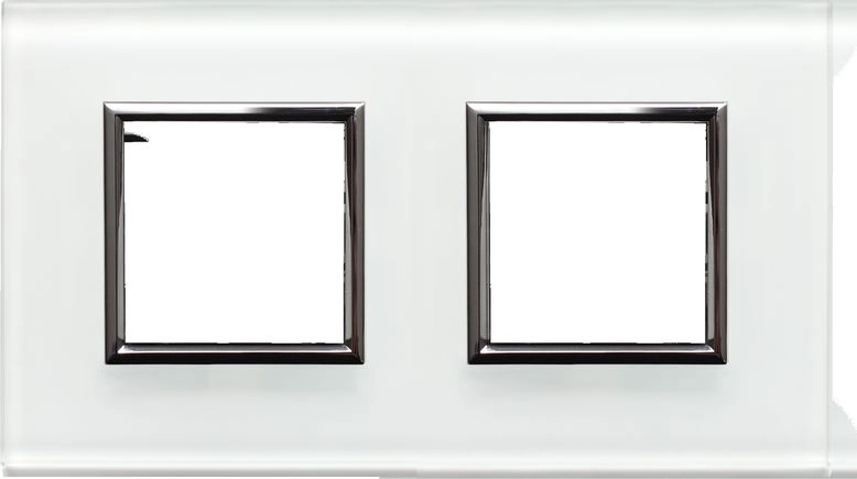 KOS DANTE Double frame  white glass