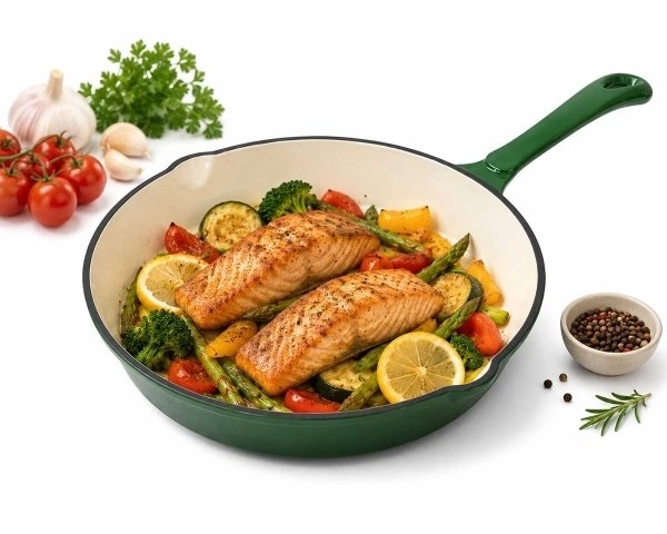 KRISBERG Frying Pan Enameled Cast Iron
