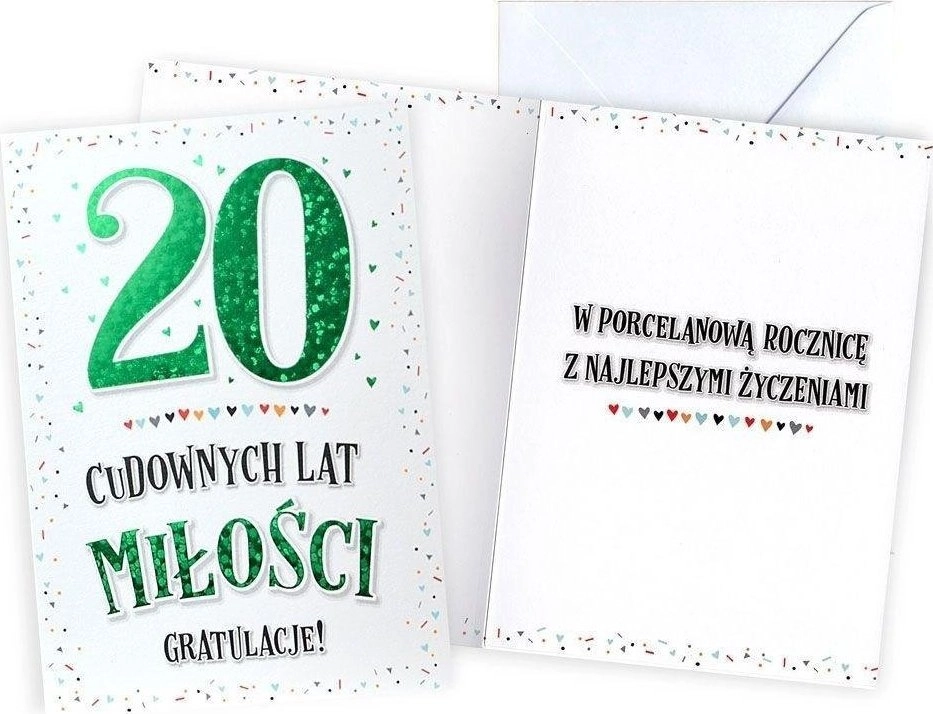 Wedding anniversary card 20 5901924488385