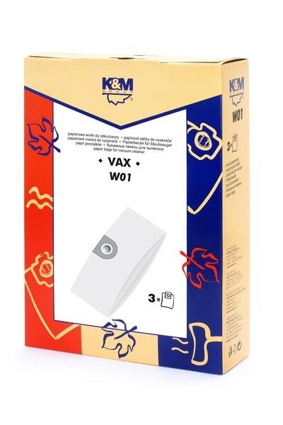 KM Vacuum cleaner bag VAX (3pcs)