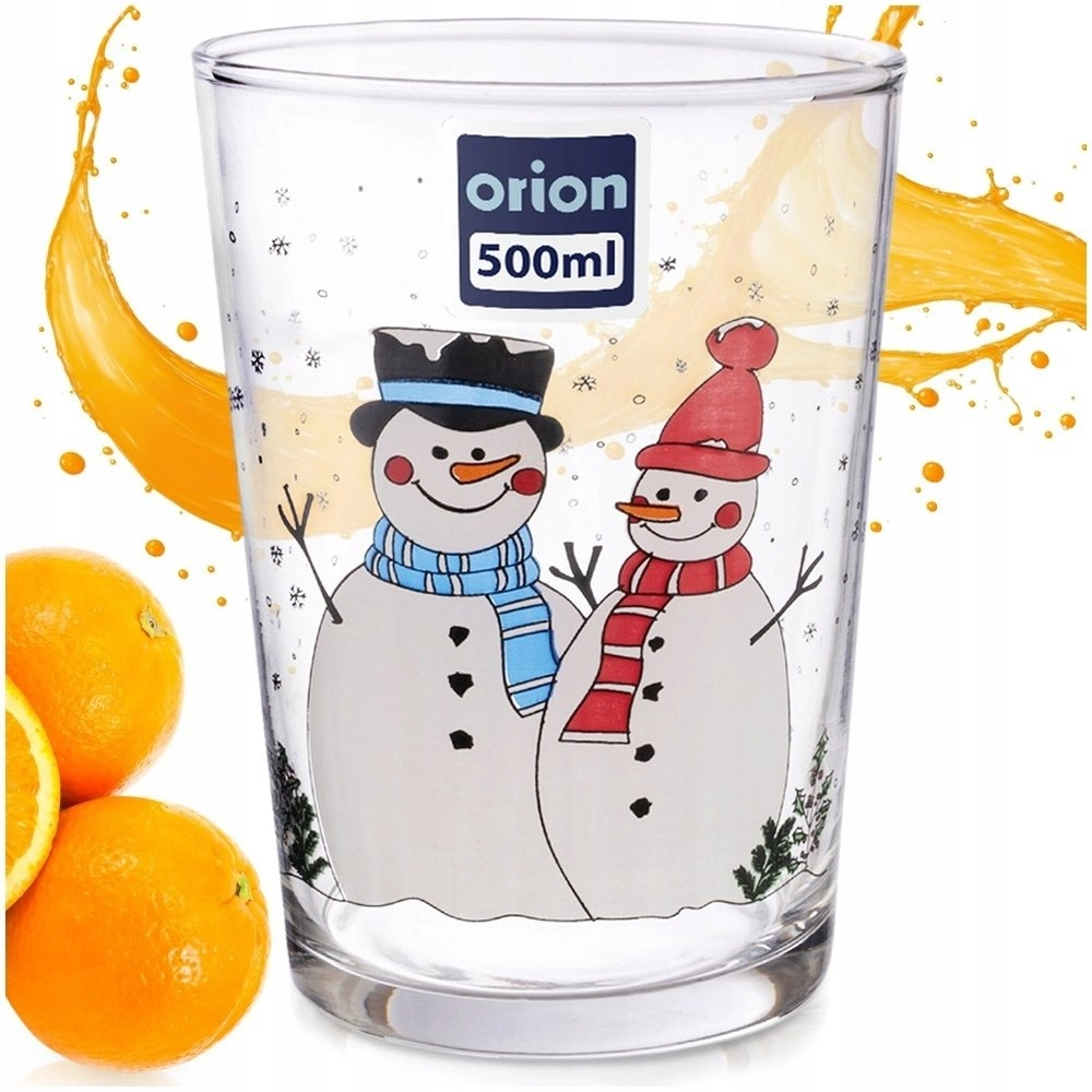 Kadax Large Glass Winter Snowman Theme