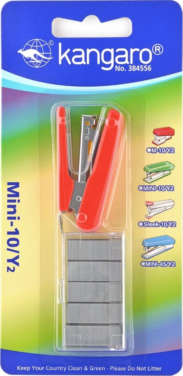 Zszywacz Kangaro ZSZYWACZ KANGARO MINI-10/Y2 CZERWONY