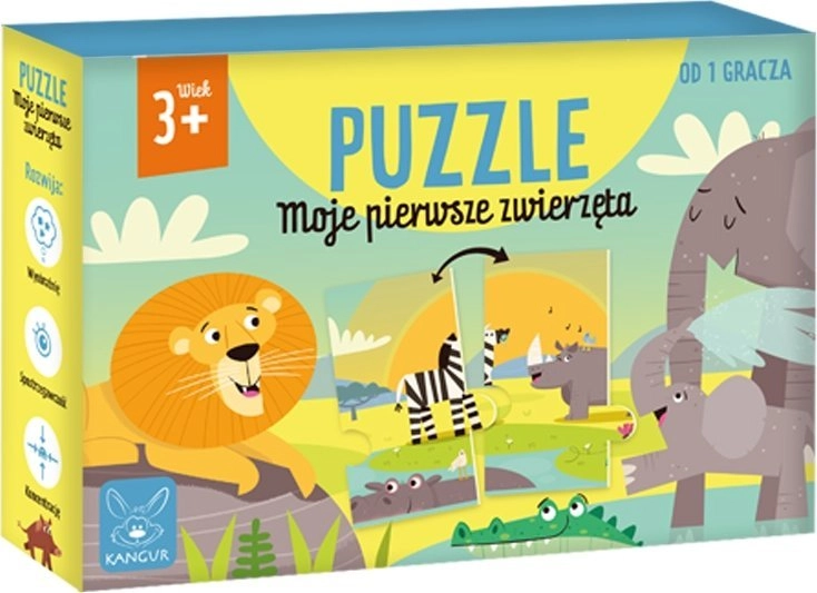 Kangaroo Puzzle 12 pieces. My first