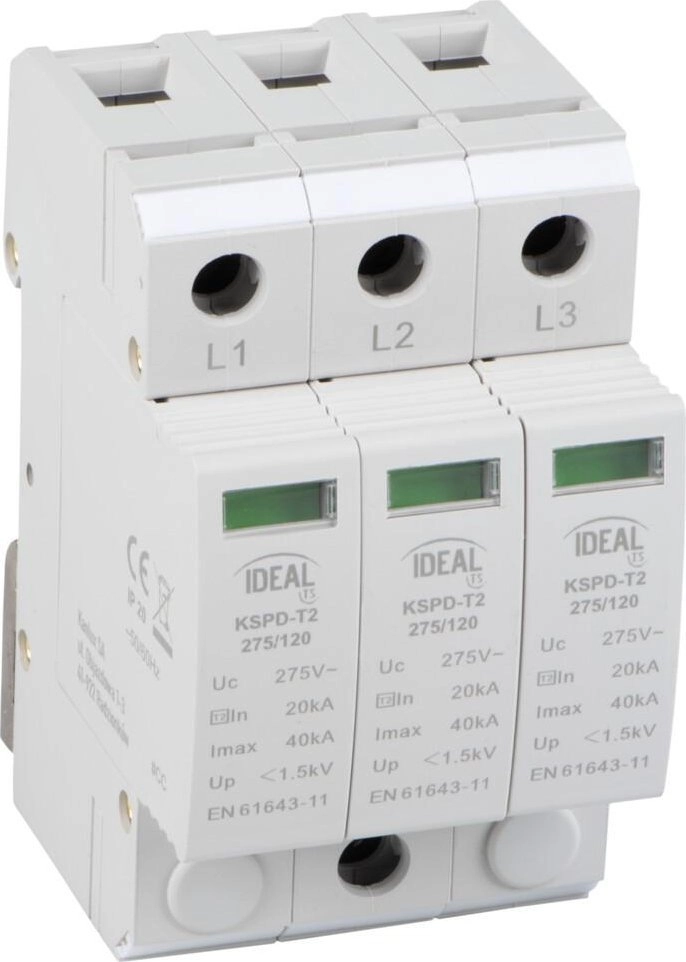 Kanlux 3P surge arrester KSPD-T2 275/120