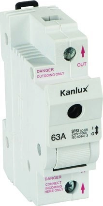 Kanlux Rozłącznik bezpiecznikowy KSF02 63A 1P