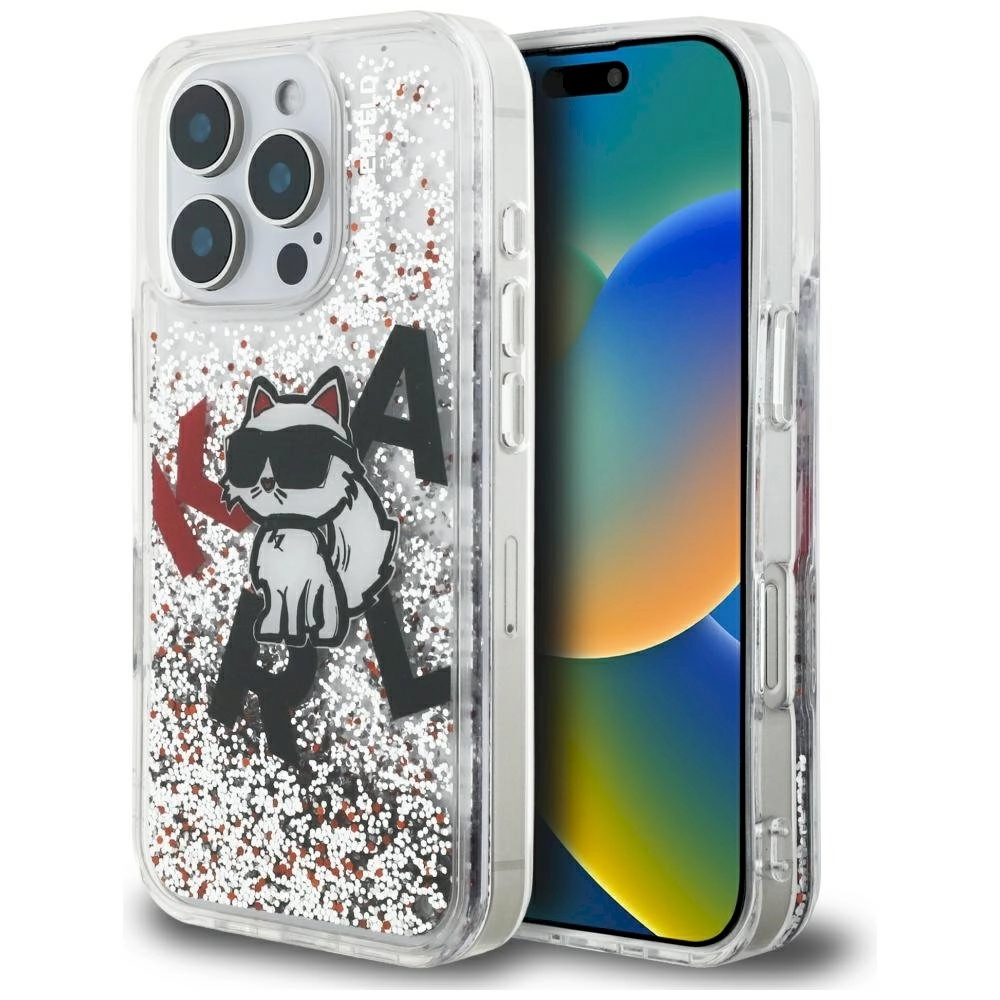 Dėklas Karl Lagerfeld Liquid Glitter Choupette
