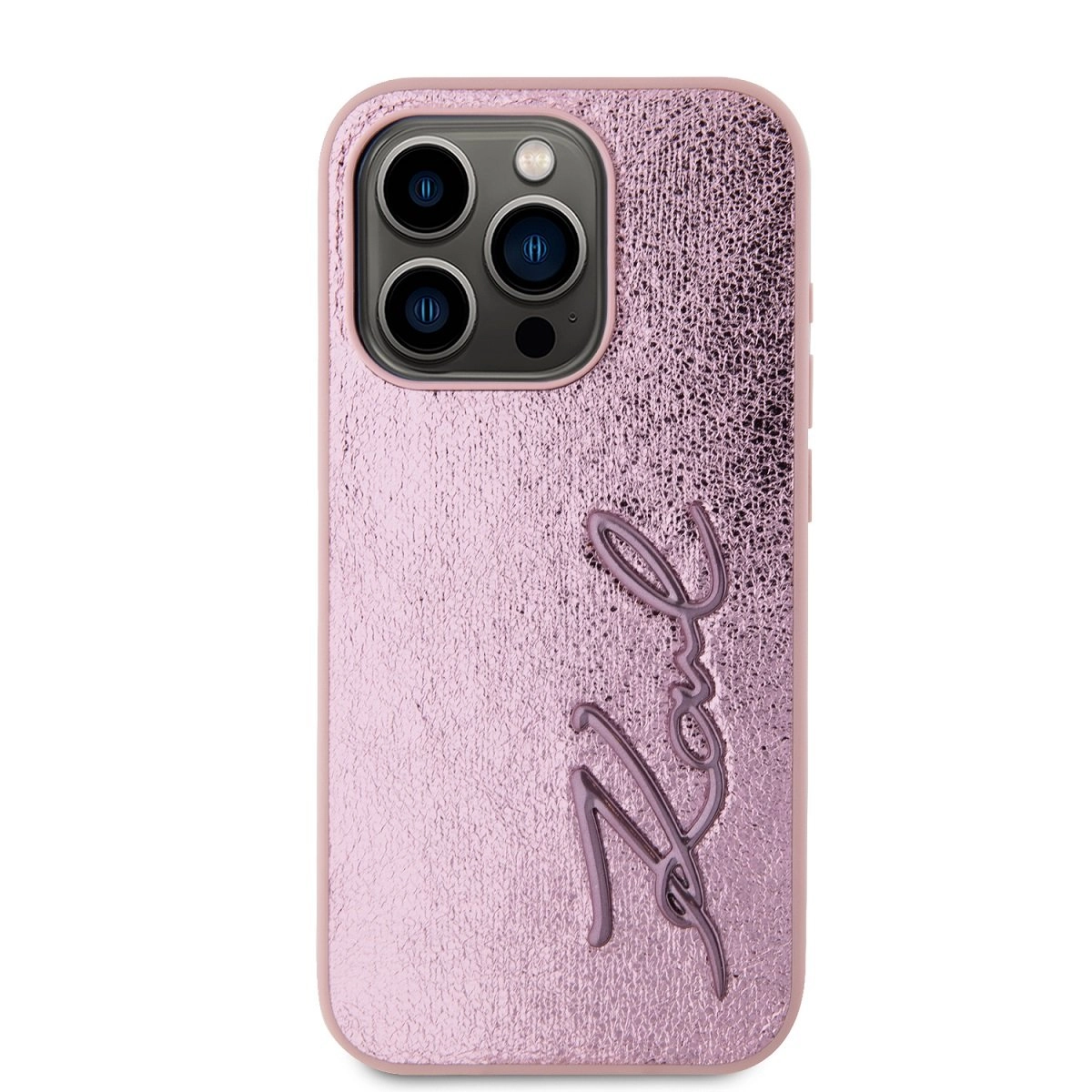 Karl Lagerfeld Wrinkled PU Signature Logo