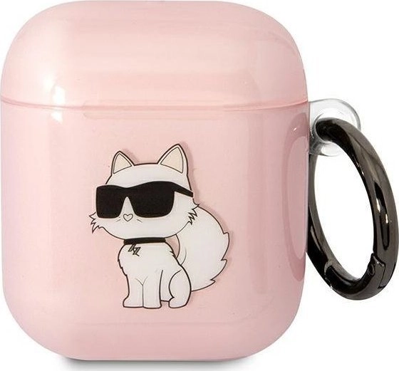 Ikonik Choupette AirPods 1/2 cover pink