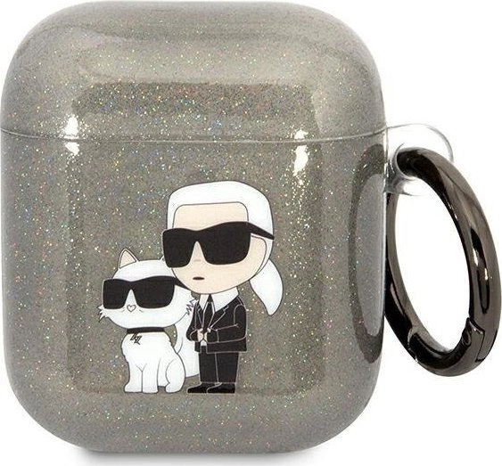 Gliter KarlChoupette AirPods 1/2 cover black