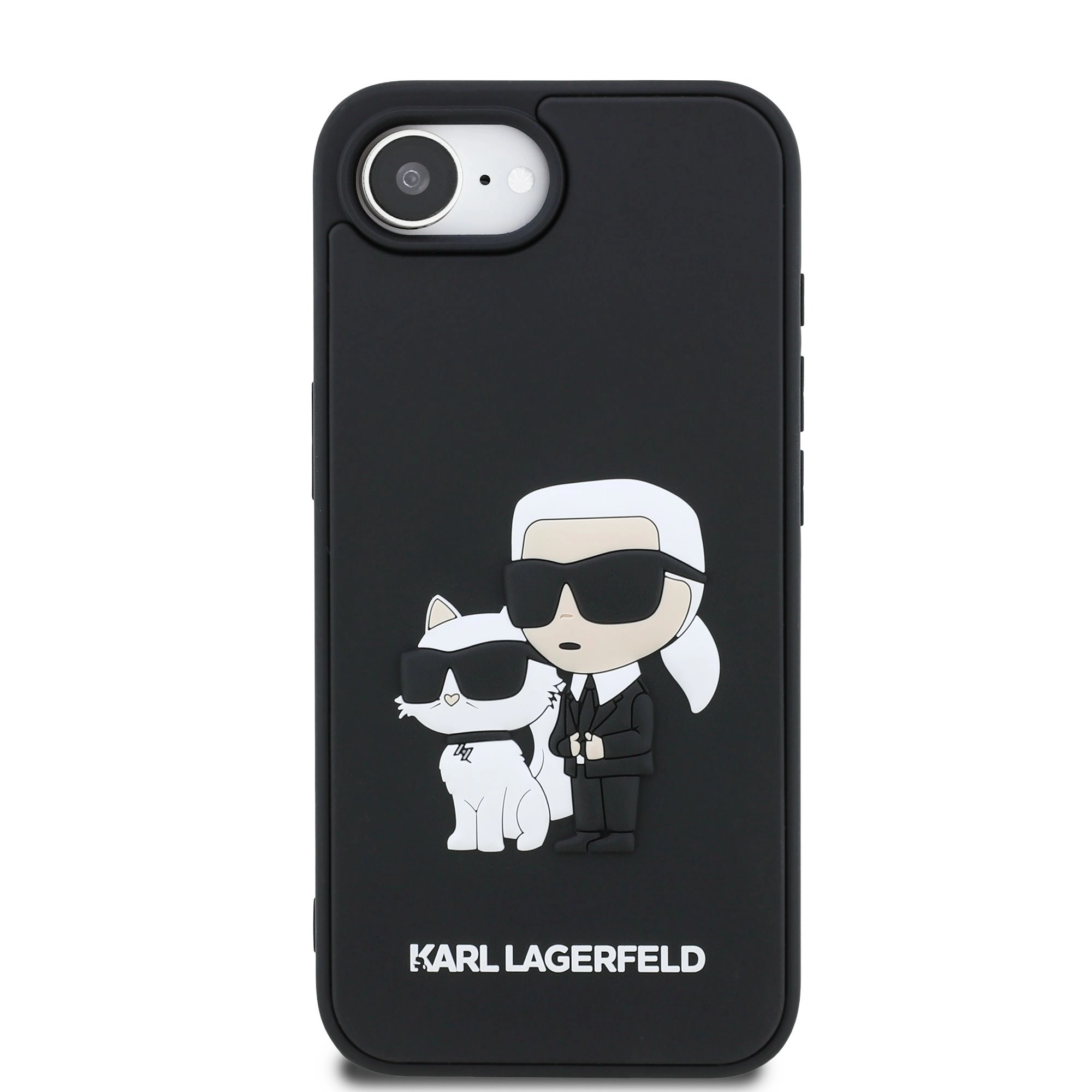 Karl Lagerfeld 3D gumijas Karl and Choupette futrālis Apple iPhone 16e