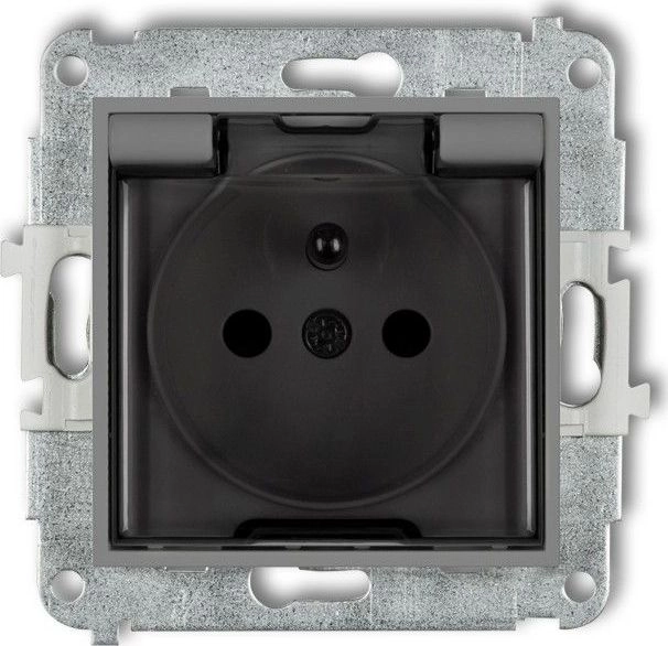 Karlik MINI Splash-proof socket with/out IP44